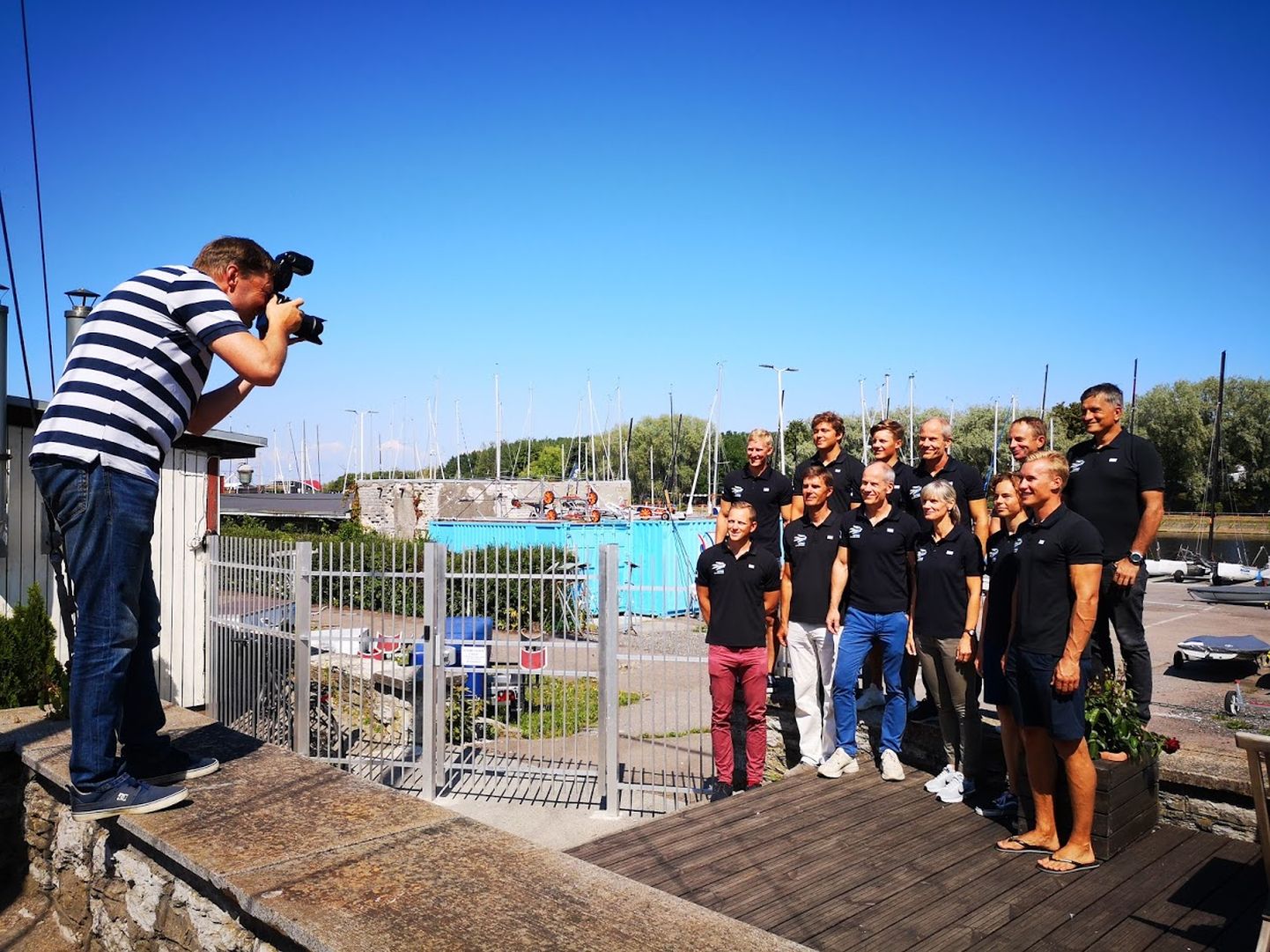 Star Sailors League Eesti esialgne meeskond Kalevi Jahtklubis enne väljasõitu Šveitsi treeningule
