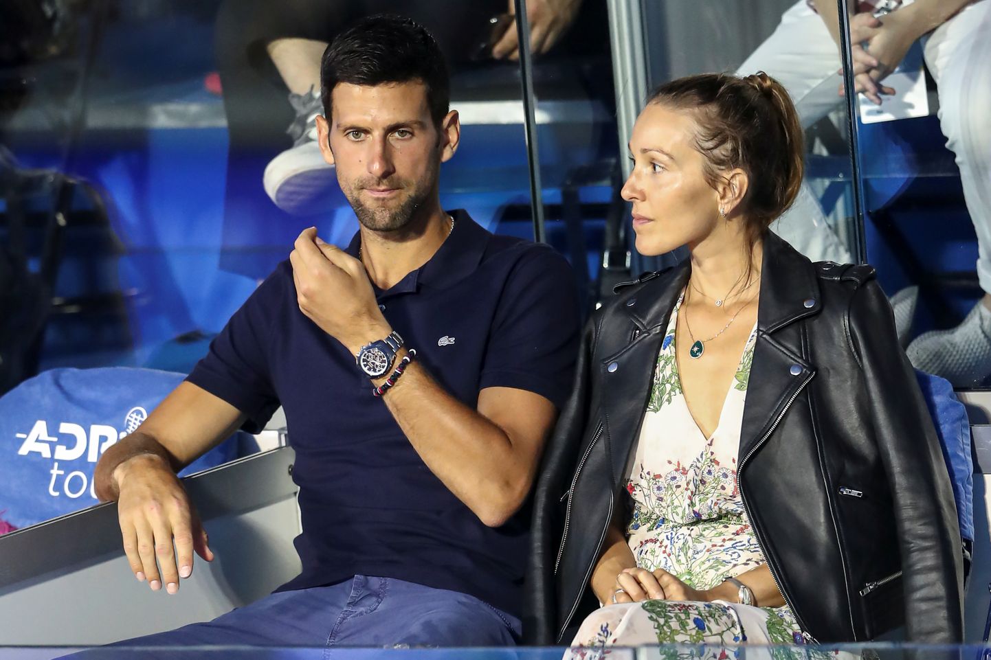 Maailma esireket Novak Djokovic koos oma naise Jelenaga.