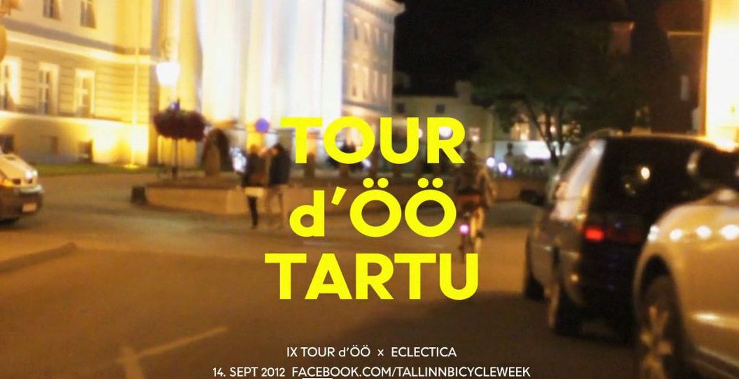 Kaader Tartu Tour d'ÖÖ reklaamvideost.