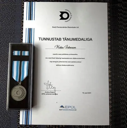 Tänumedal.