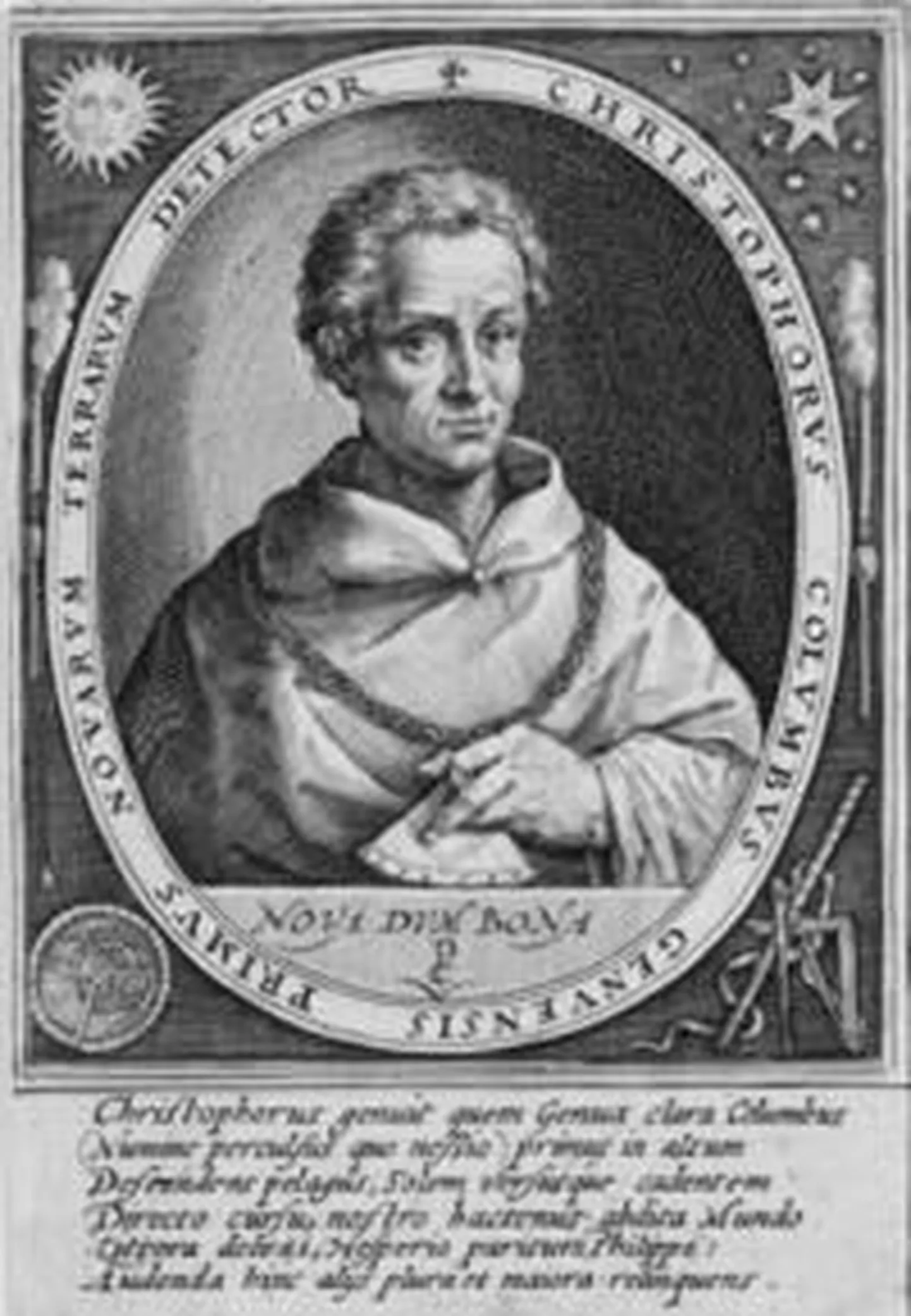 Christoph Kolumbust kujutav joonistus