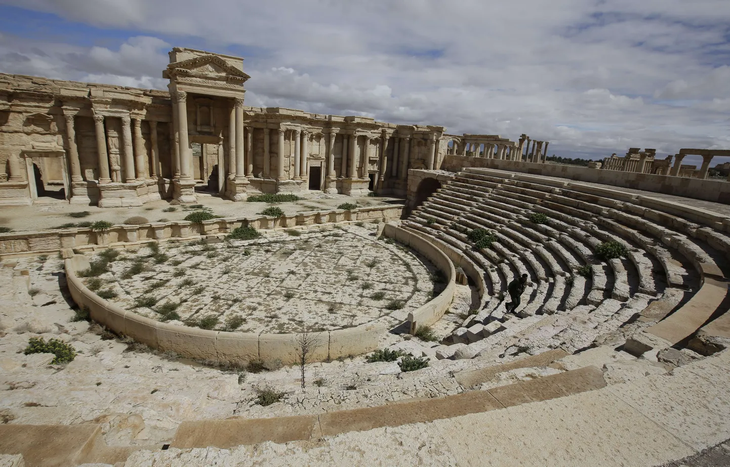 Antiikse Palmyra varemed.