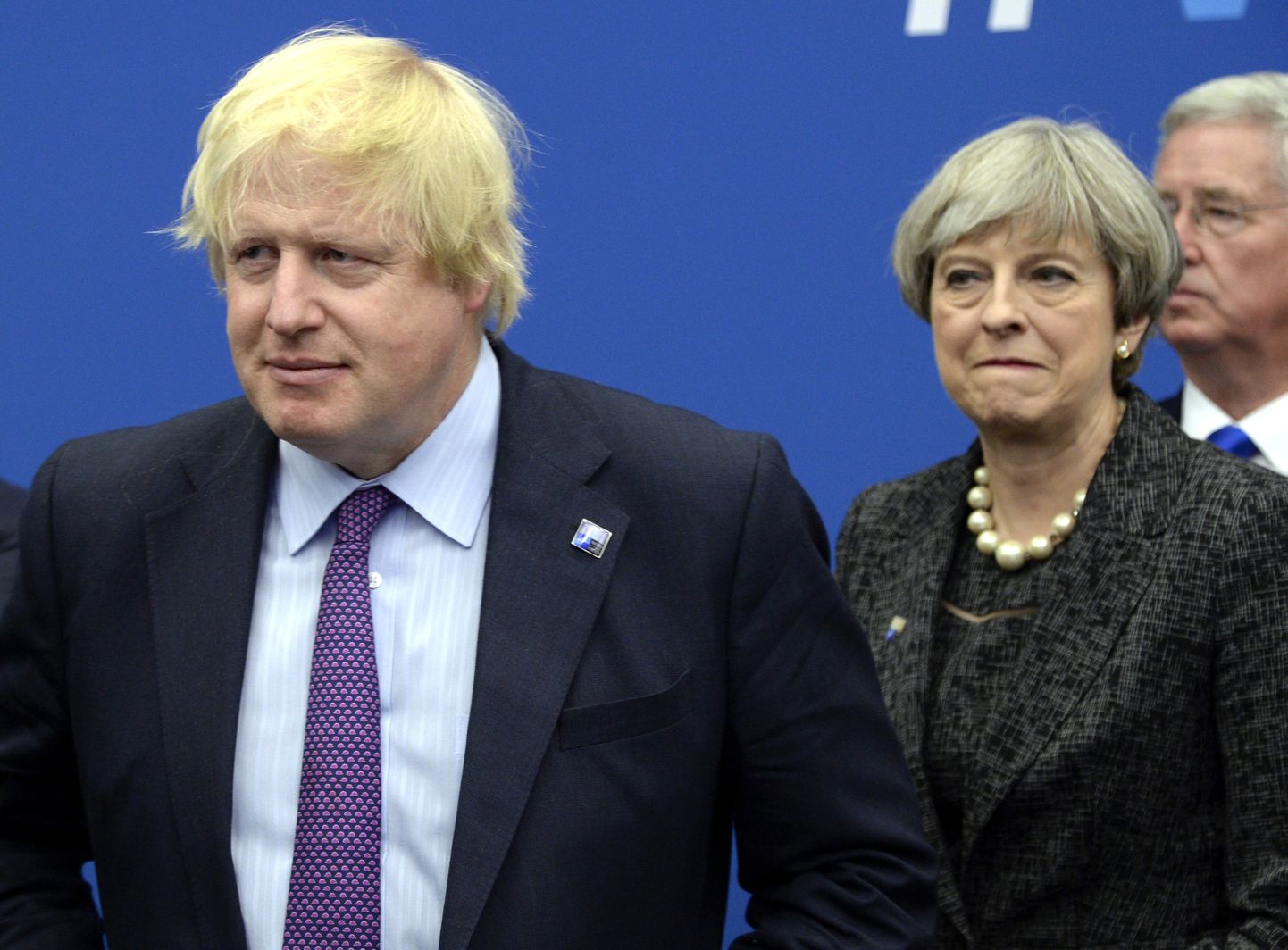 Boris Johnson ja Theresa May.