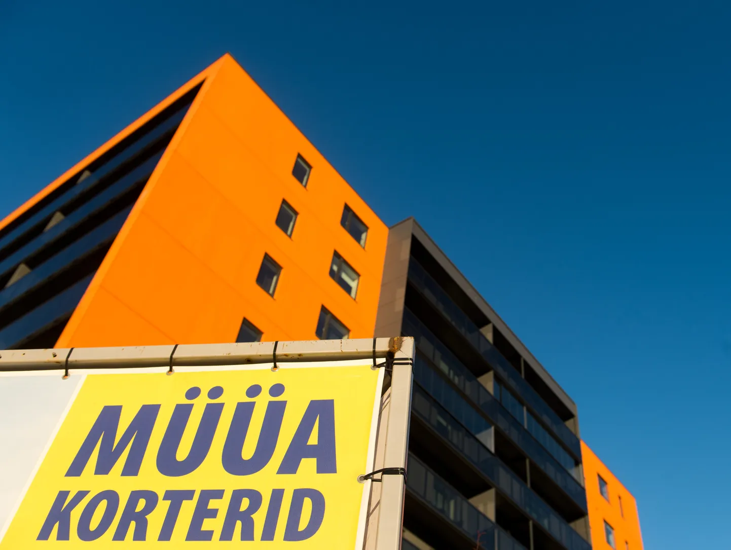 Uusarendused, kortermajad Mustamäel Sõpruse puiesteel. Foto on illustratiivne