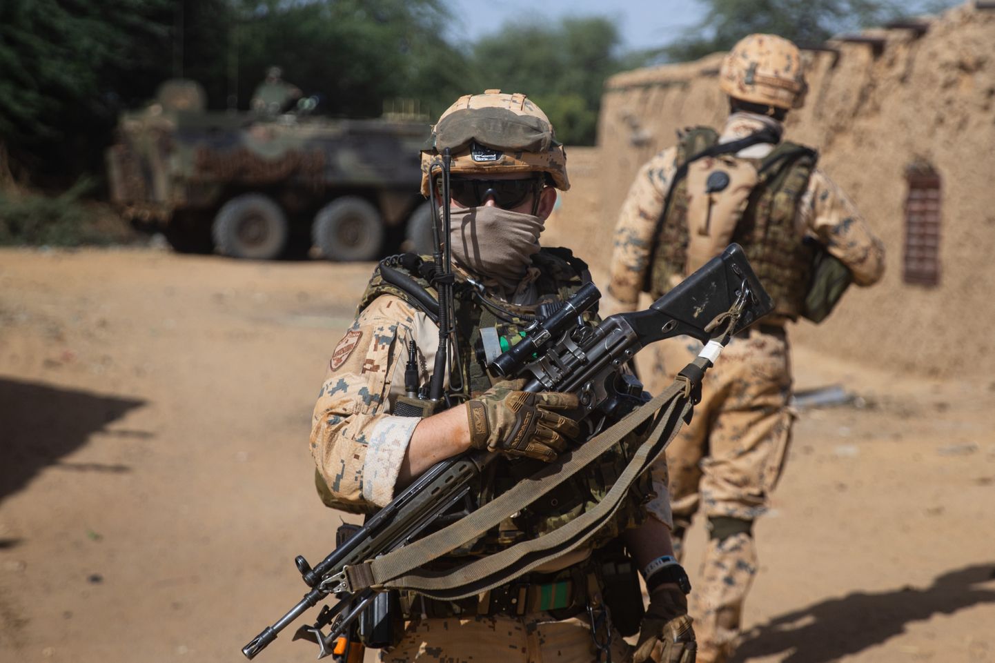 Эстонские военнослужащие на миссии в Мали. Изображенные на снимке военные не связаны с инцидентом.