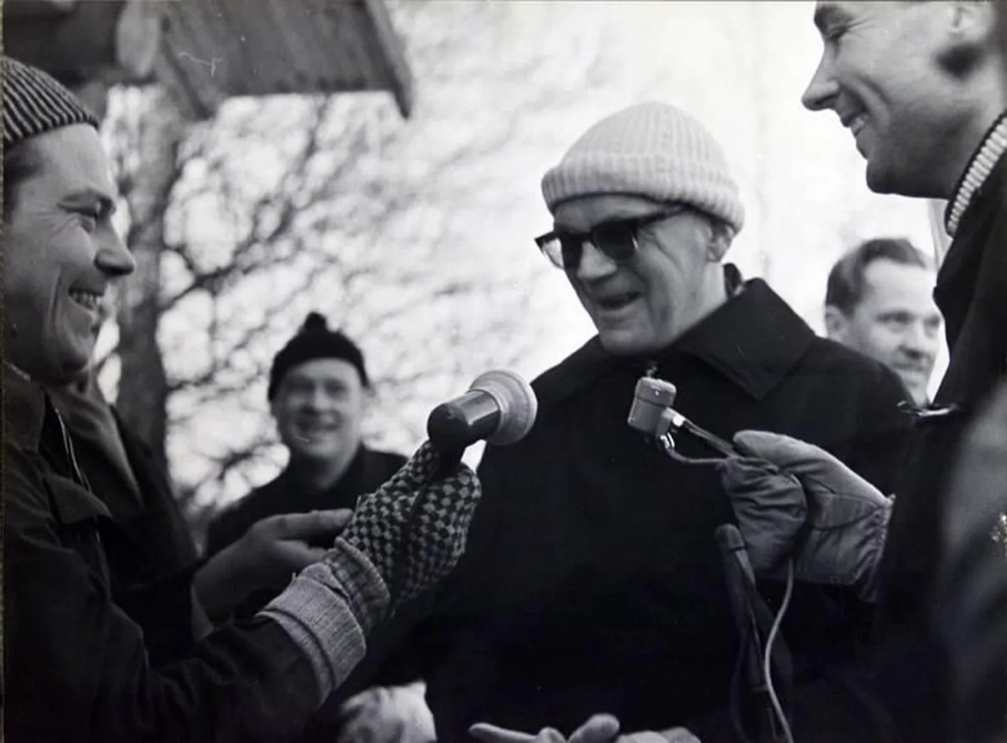 Urho Kaleva Kekkonen 1964. aastal Käärikul intervjuud andmas.
