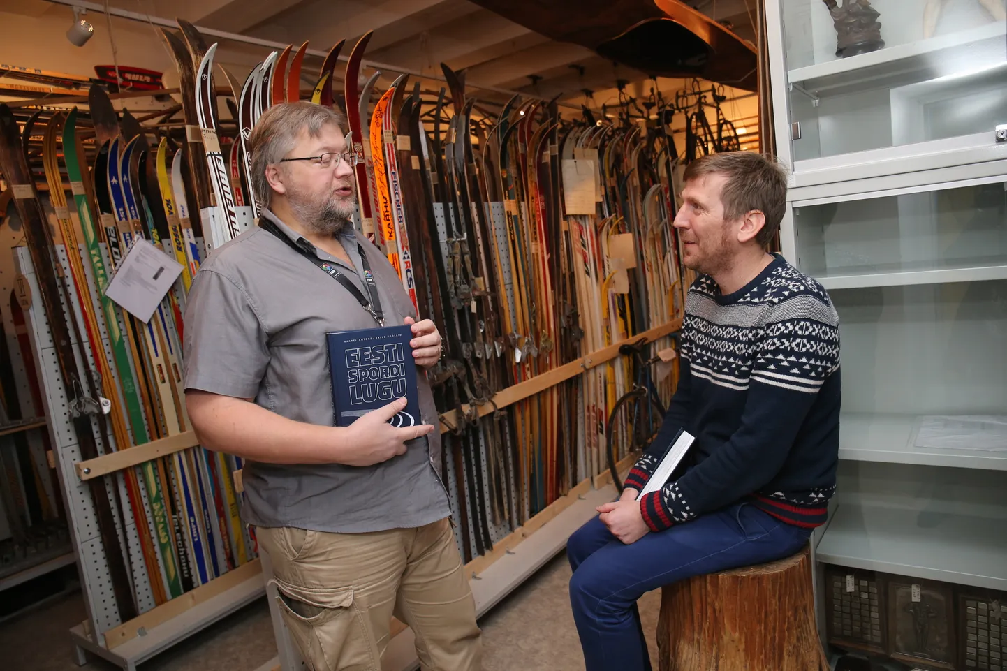 Raamatu «Eesti spordi lugu» autorid Kalle Voolaid ja Kaarel Antons.