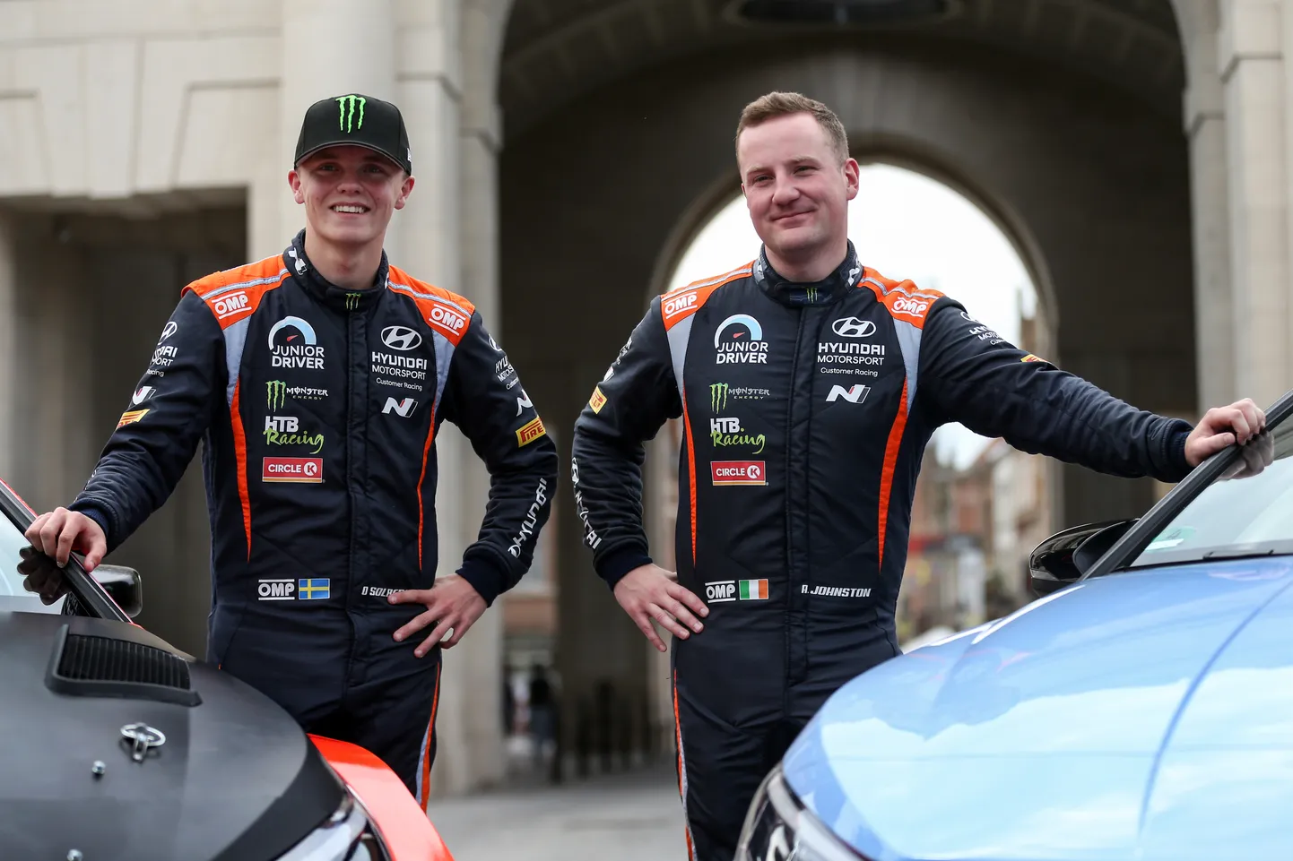 Oliver Solberg (vasakul) ja Aaron Johnston.