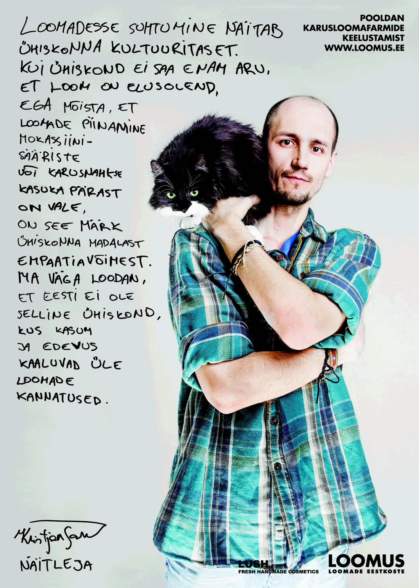 Näitleja Kristjan Sarv.