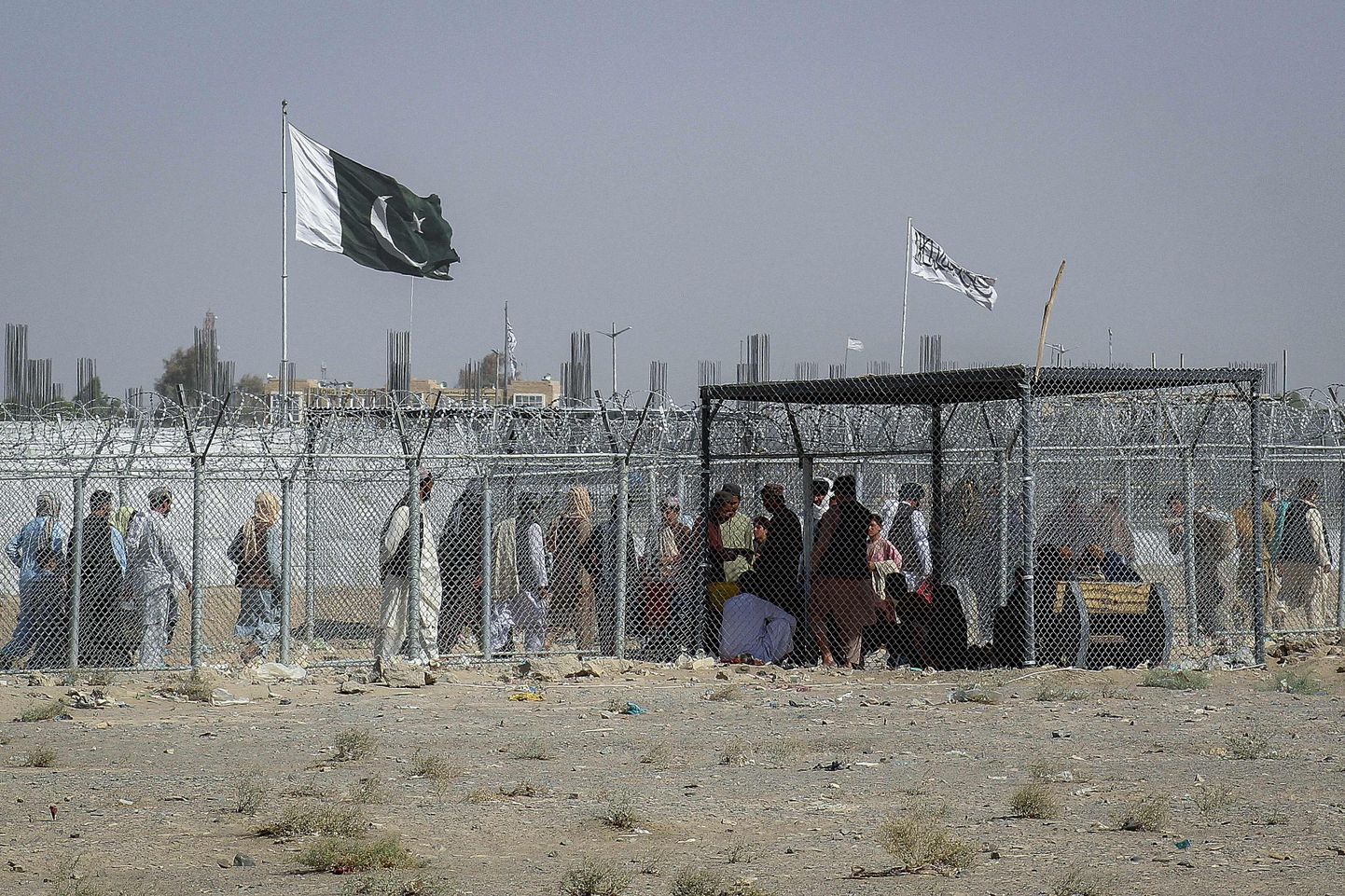 Pakistānas-Afganistānas robežpunkts.