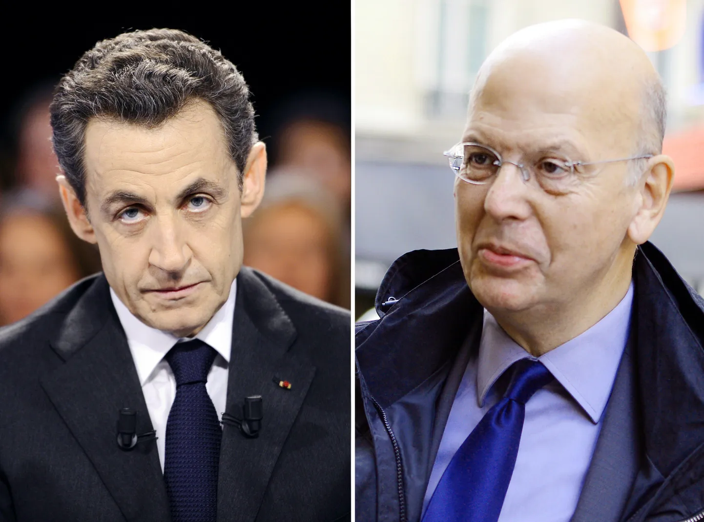 Prantsuse ekspresident Nicolas Sarkozy (vasakul)ja tema endine nõunik Patric Buisson.