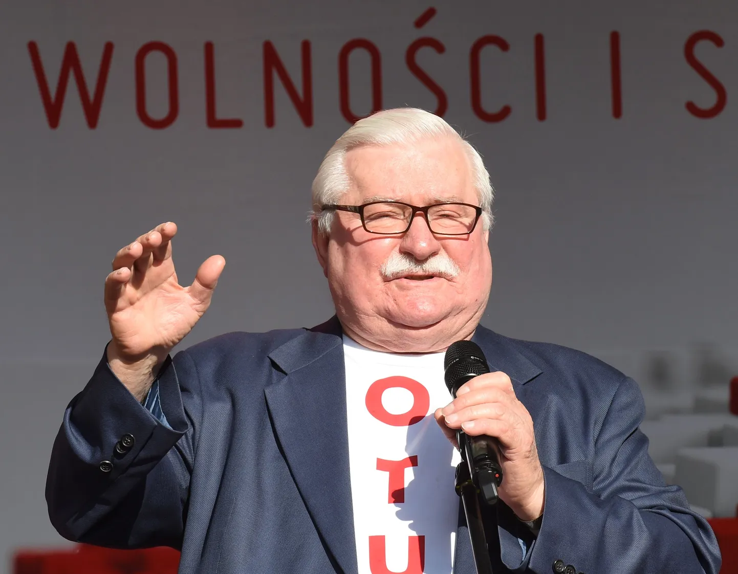Poola vabadusvõitluse kehastus, ekspresident Lech Wałęsa.