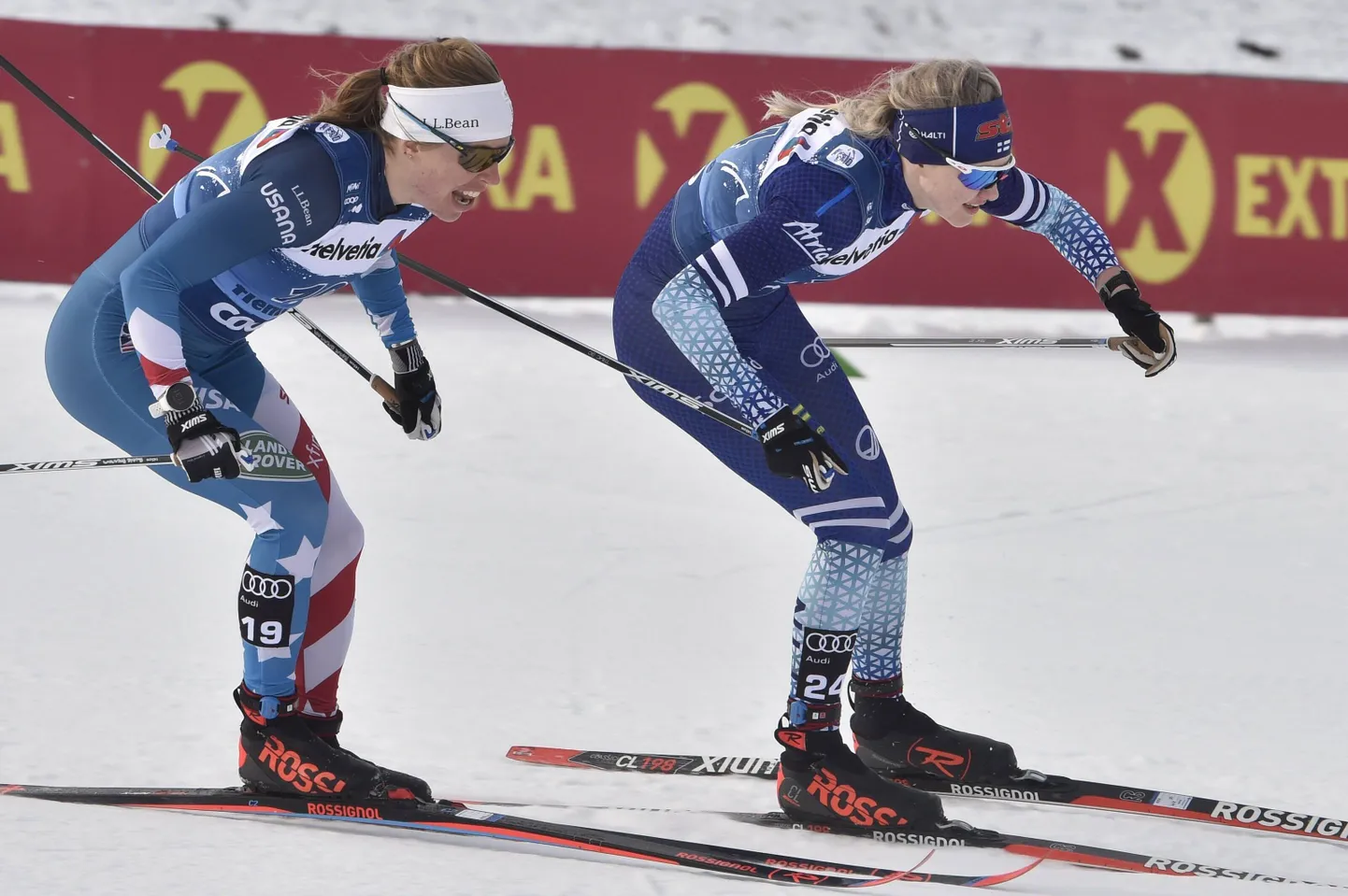 Vilma Nissinen (paremal) eelmise aasta Tour de Skil.