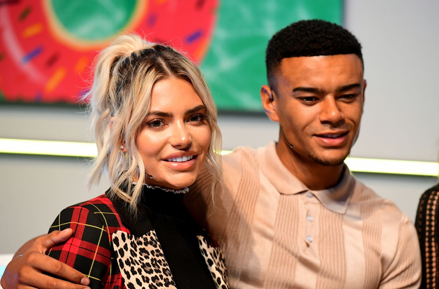 Wes Nelson (right) and Megan Barton Hanson (left) attending the Love Island Live photocall at the ExCel, London.