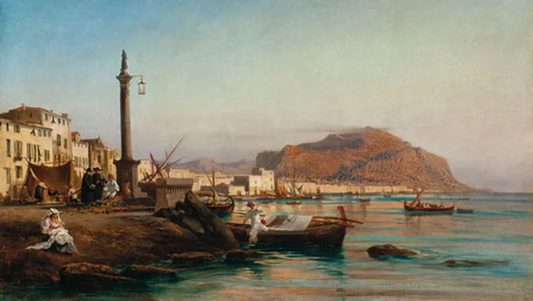 Aleksejs Bogoļubovs. "Palermo skats" (1858). Anatolina Pedana kolekcija 