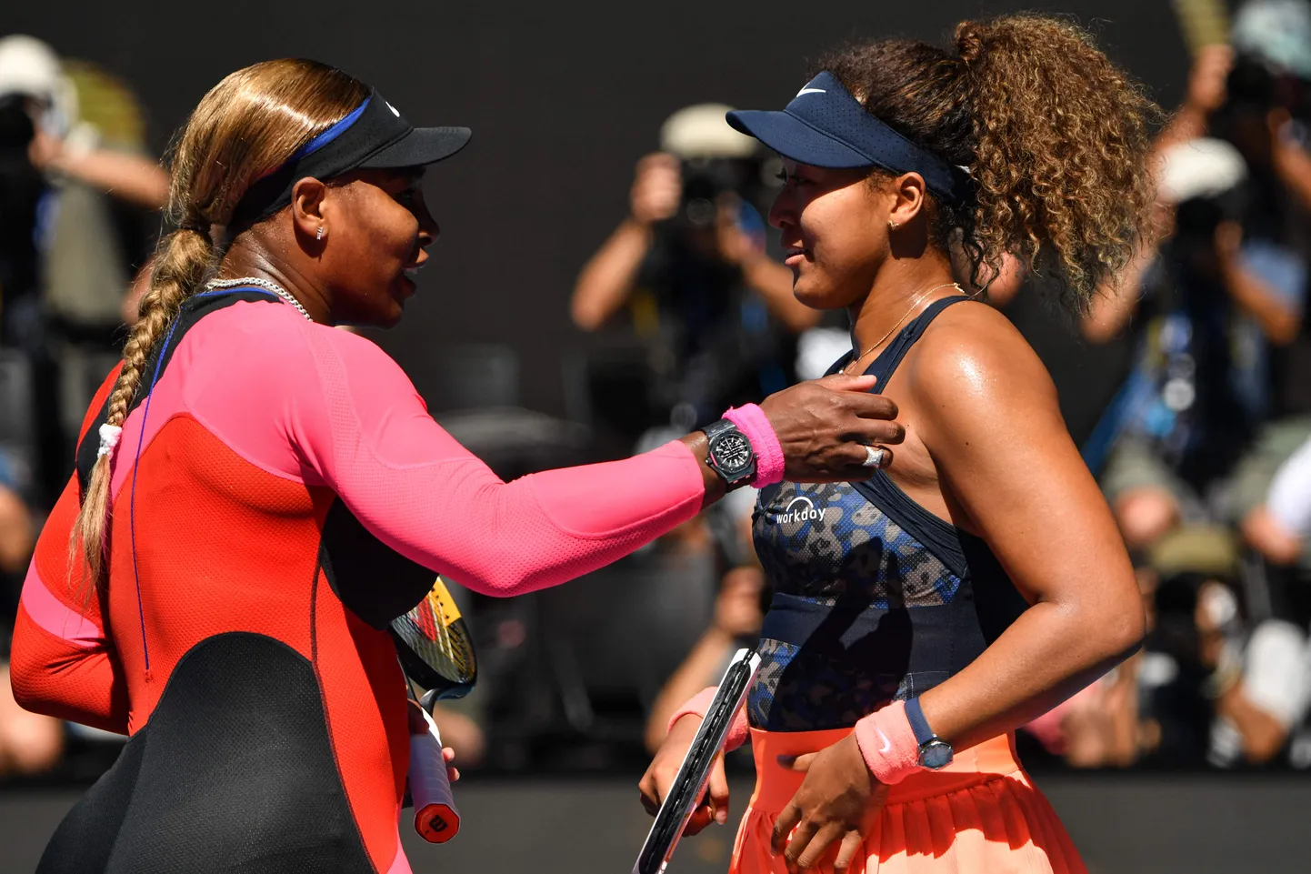 Serēna Viljamsa un Naomi Osaka