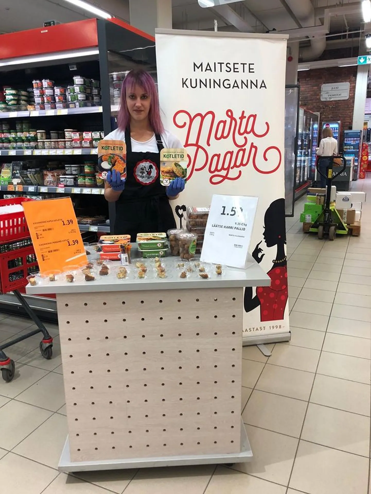 Marta Pagari kikerherne-porgandikotletid on leidnud ka degusteerimistel ostjate heakskiidu.