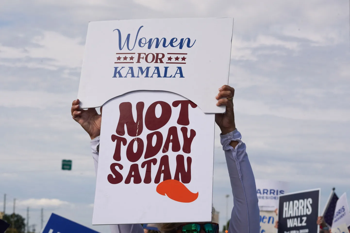 Kamala Harrise toetusmeeleavaldus Cummingsi linnas Georgia osariigis 15. oktoobril.