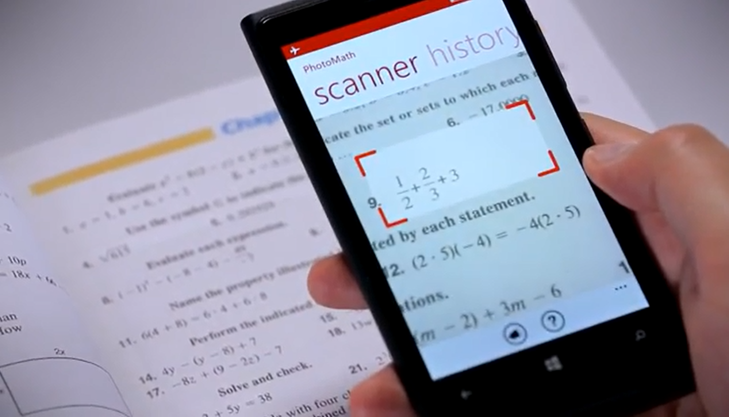 Новое приложение позволит смартфонам решать математические задачи с листа.