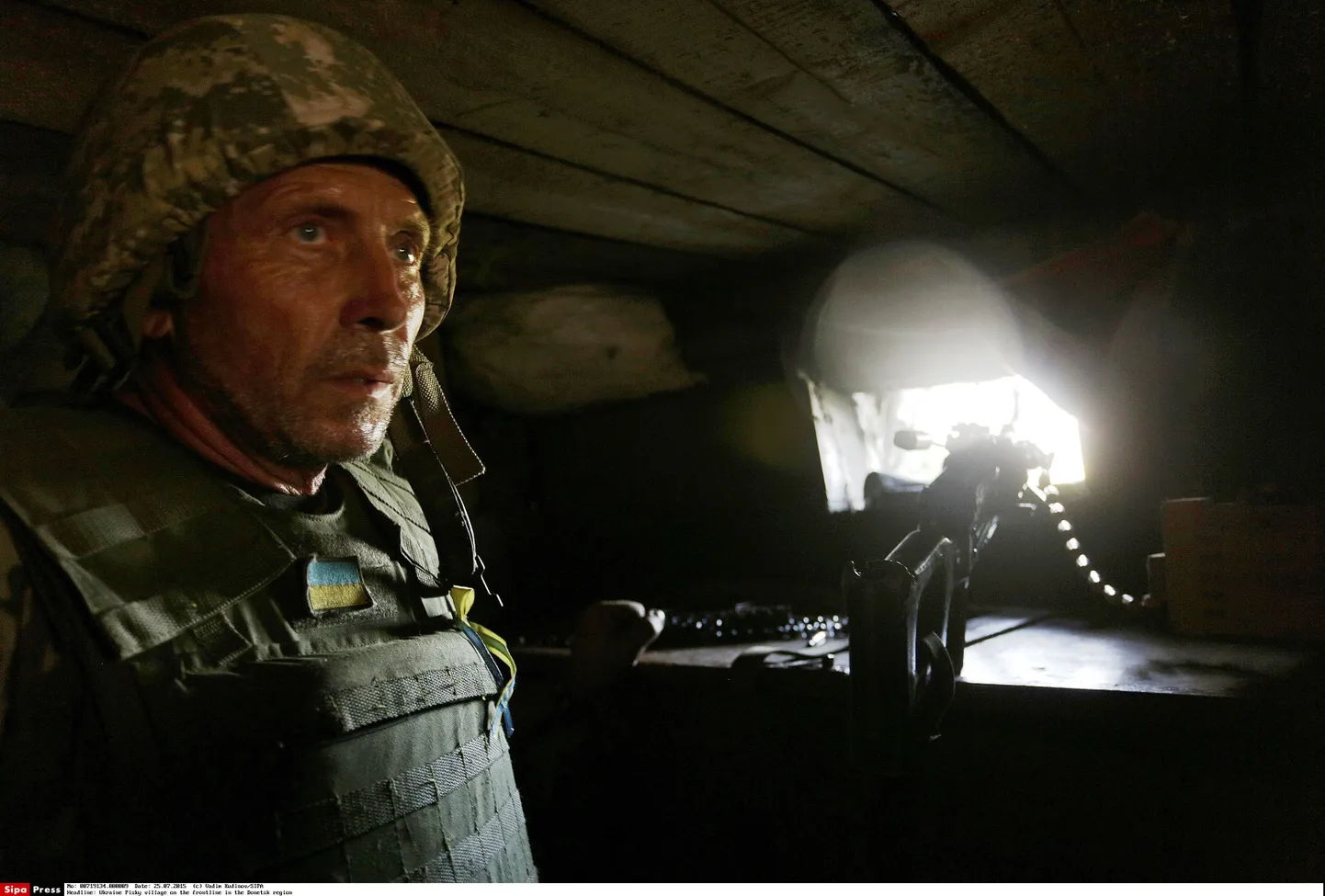 Ukraina sõdurid positsioonidel.