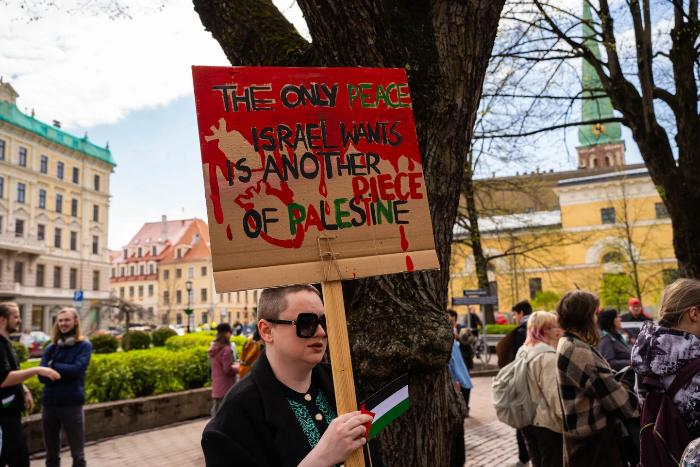 Rīgā notiek Palestīnas atbalsta gājiens 