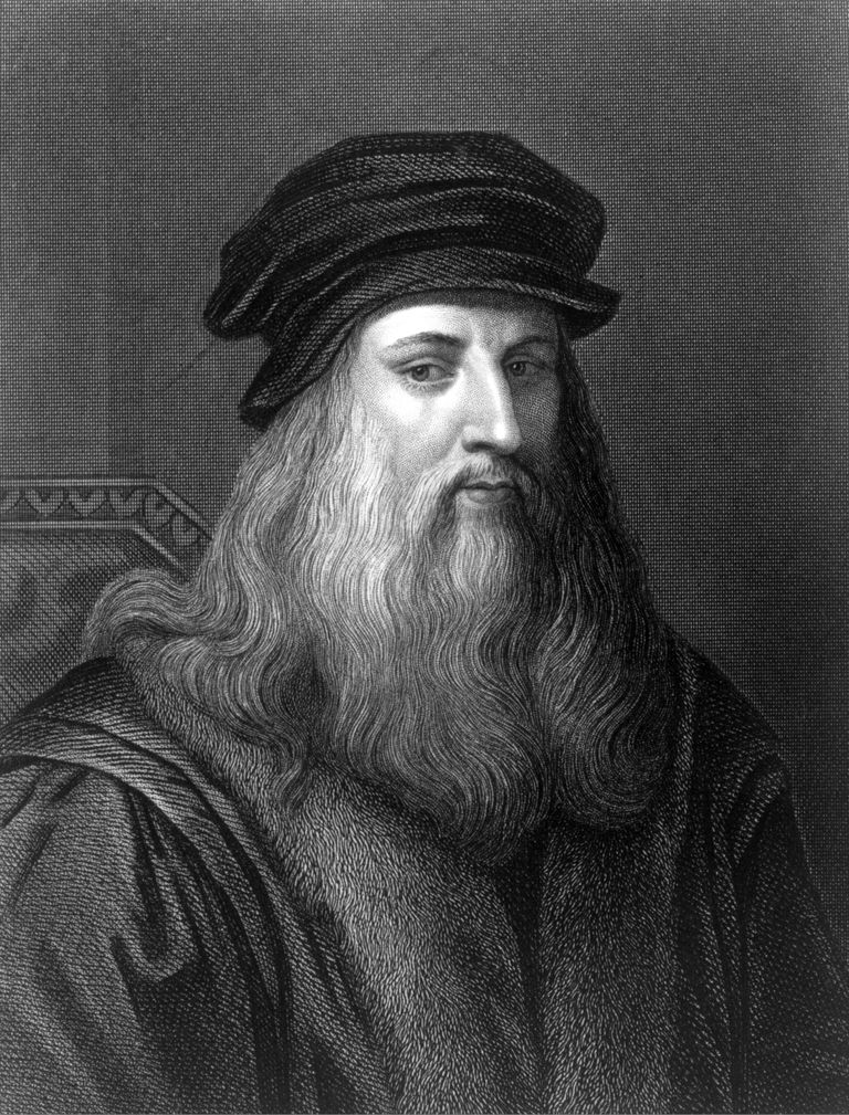 Leonardo da Vinci (15. aprill 1452 - 2. mai 1519) portreemaal