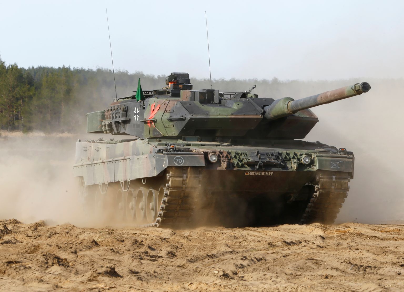 Saksamaa Leopard 2 tank.