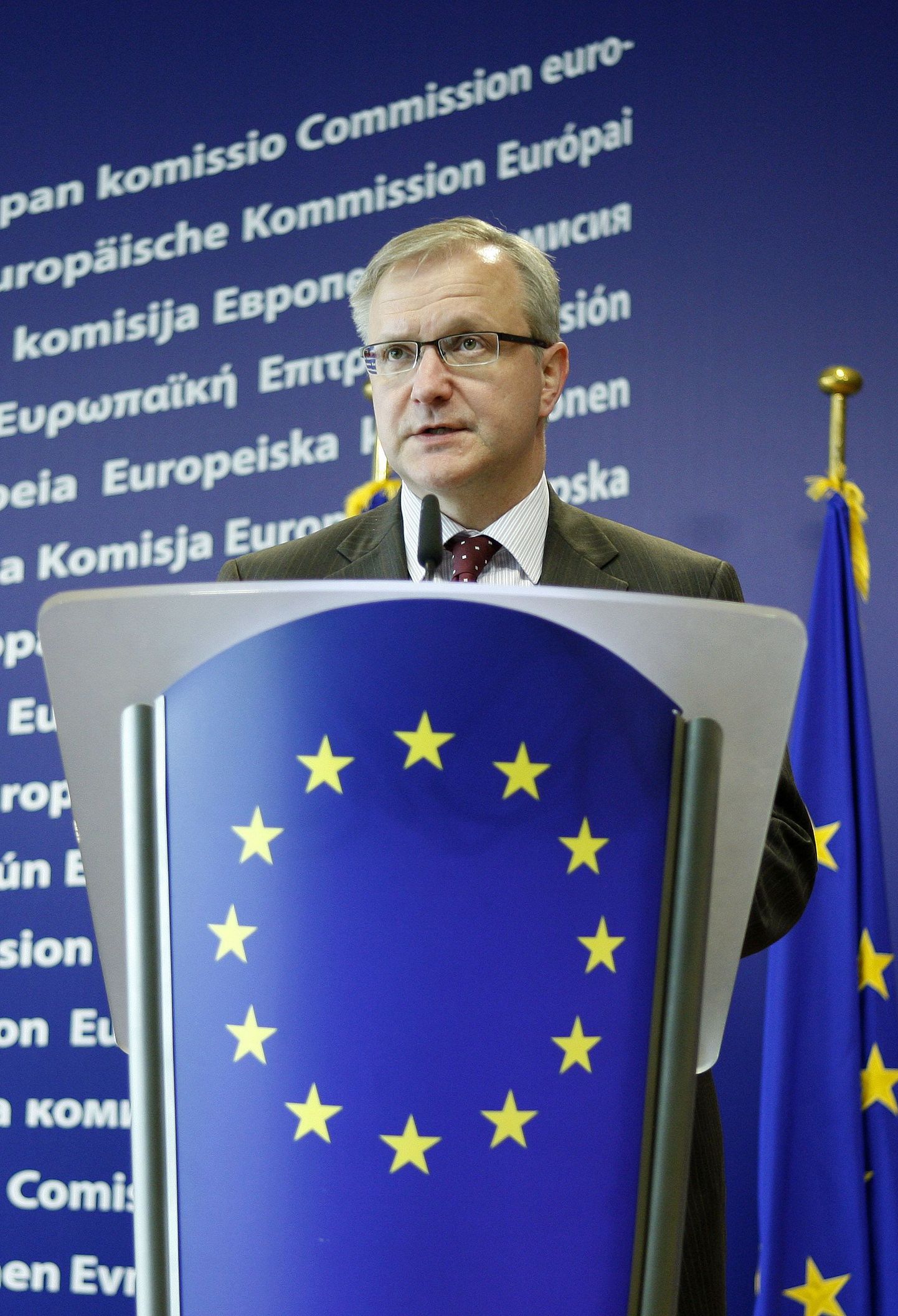 Euroliidu laienemisvolinik Olli Rehn.