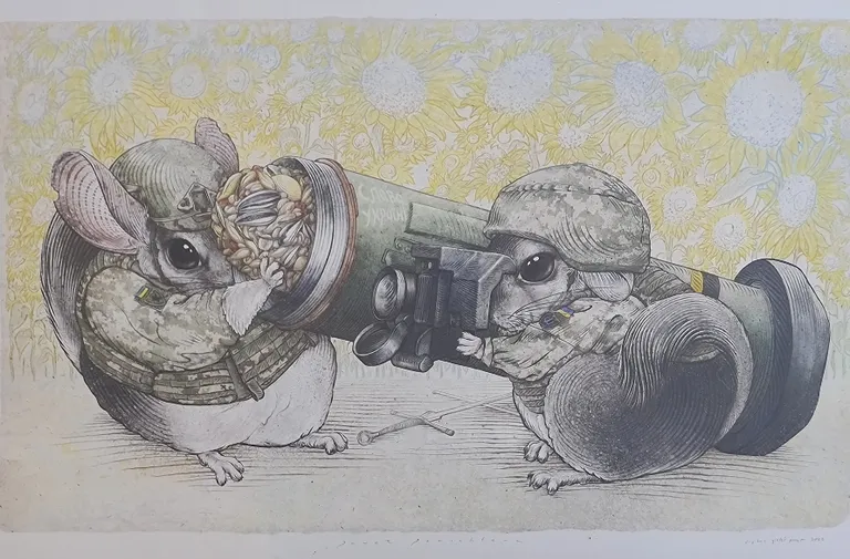 Viens no Pāvela Poņihteras (Pawel Ponichtera) darbiem.