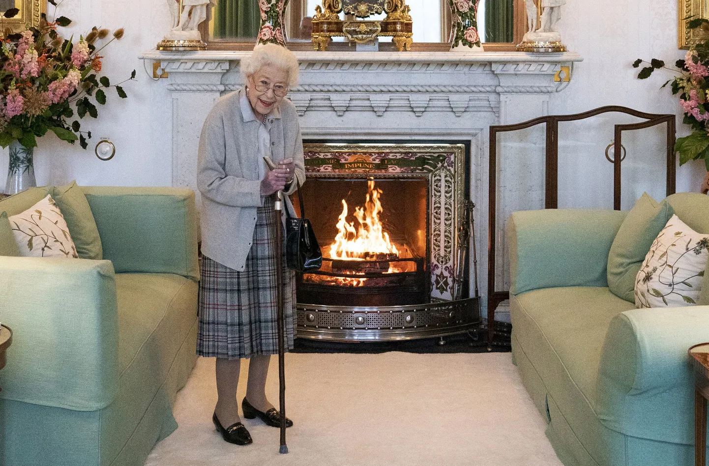 Briti kuninganna Elizabeth II 6. septembril 2022 Šotimaal Balmorali lossis enne kohtumist uue peaministri Liz Trussiga