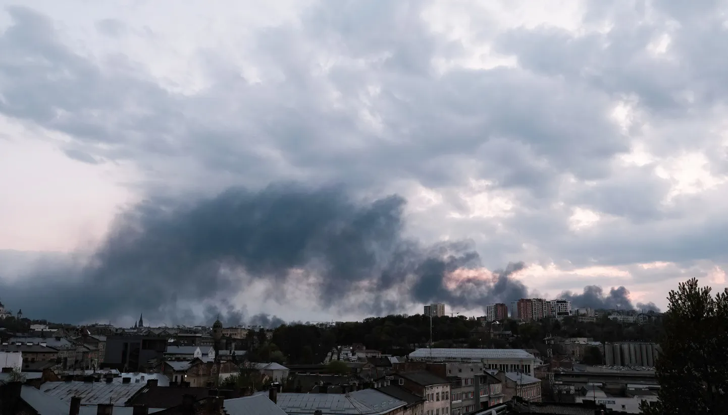 Varasem Vene vägede rünnak Ukrainas Lvivi oblastis 3. mai 2022.