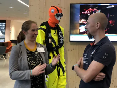 Rebecca Jeffries ja Tanel Matsi IMRF Euroopa regionaalsel merepäästekonverentsil Hortenis