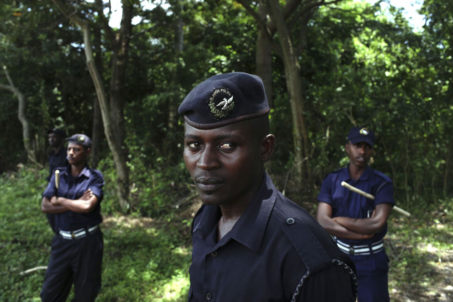 Rwanda politseinikud.