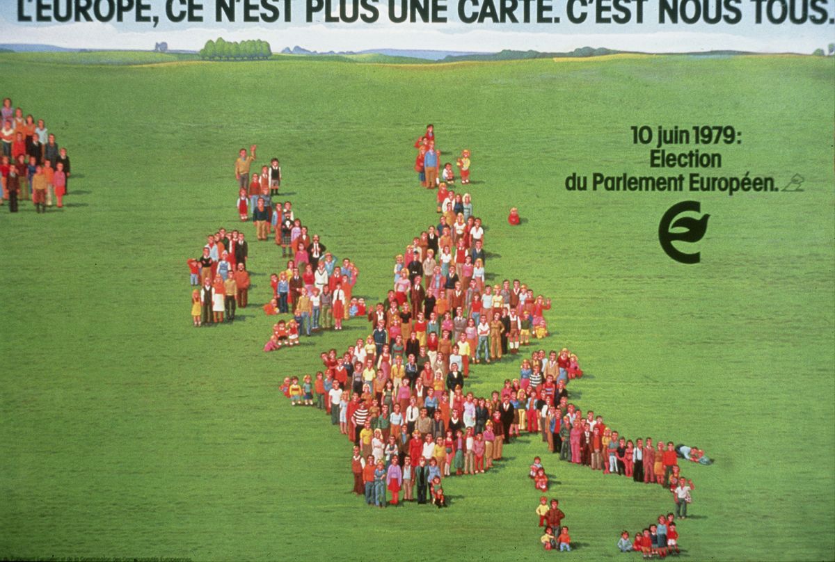 Реклама выборов в Ервопарламент 1979 года.