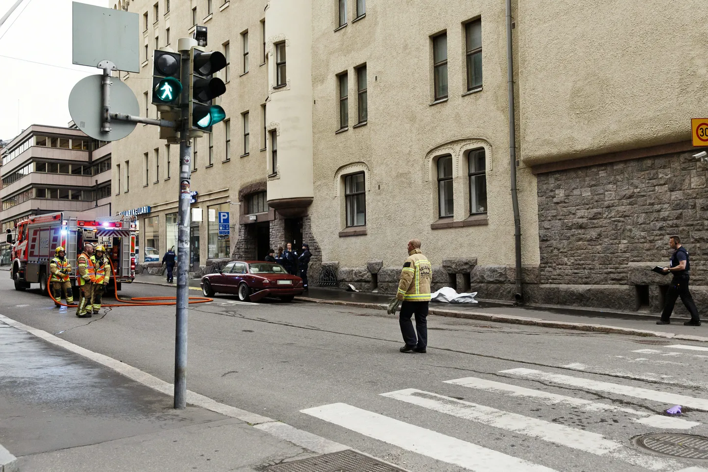 Sündmuspaik Helsingis.