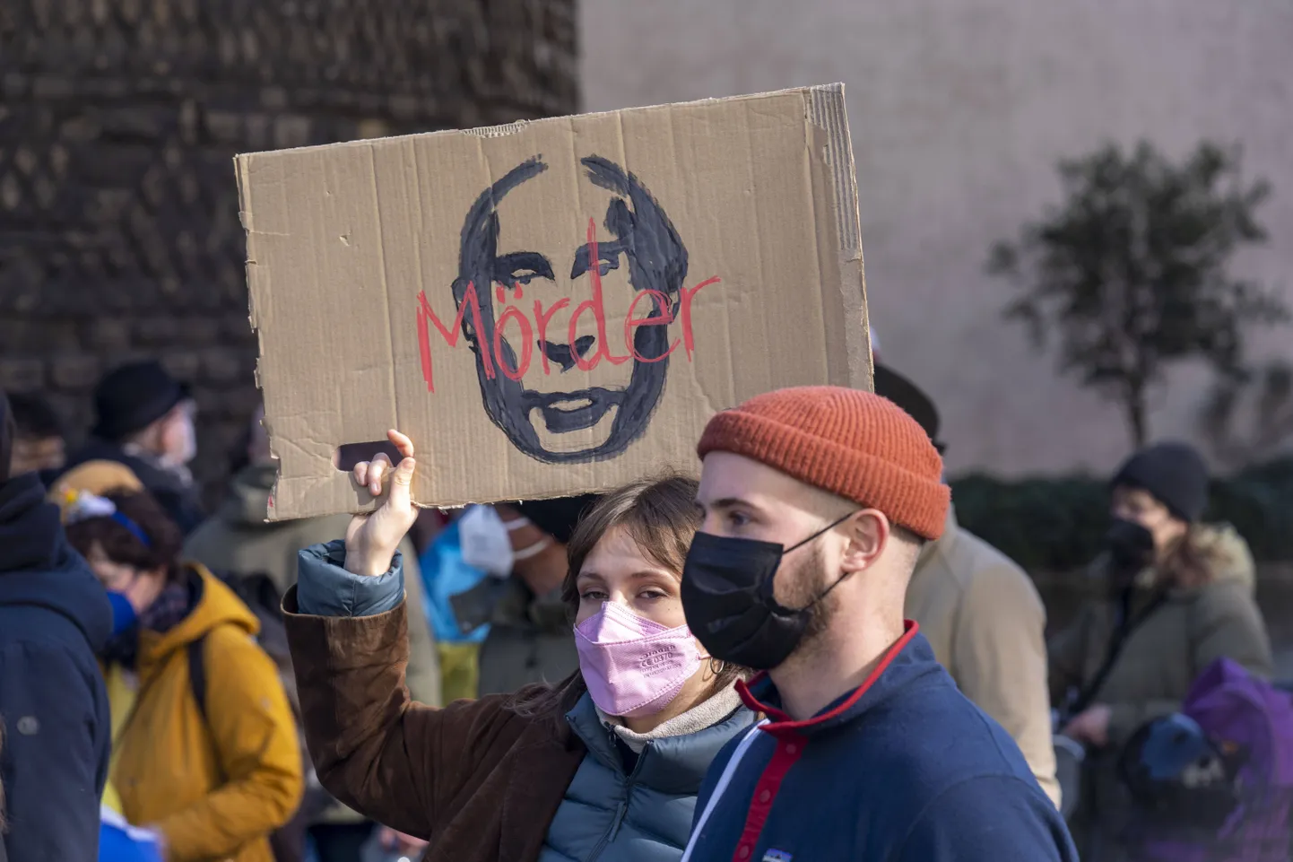 Мирная демонстрация против войны в Украине, Кельн (Германия). Более 250 000 участников.