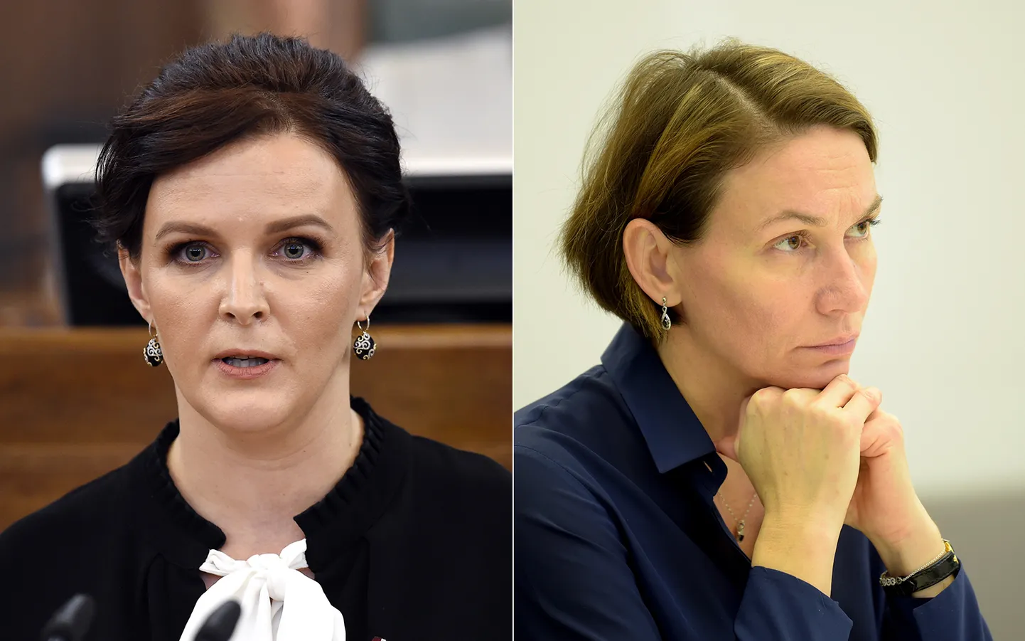 Депутаты Сейма Любовь Швецова и Юлия Степаненко