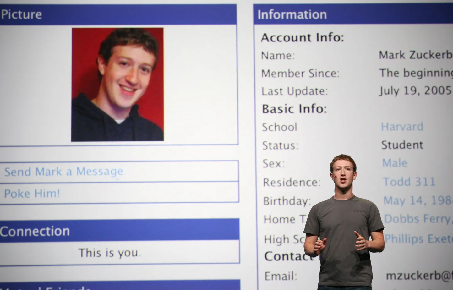 Facebooki asutaja, suuromanik ja tegevjuht Mark Zuckerberg.