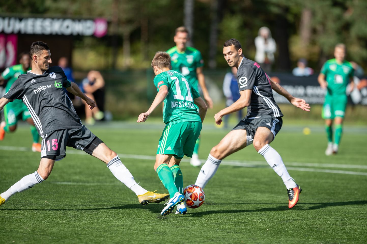 Hetk Meistriliiga mängust FCI Levadia - Nõmme Kalju, samad meeskonnad lähevad tõenäoliselt karikasarjas peagi kokku.