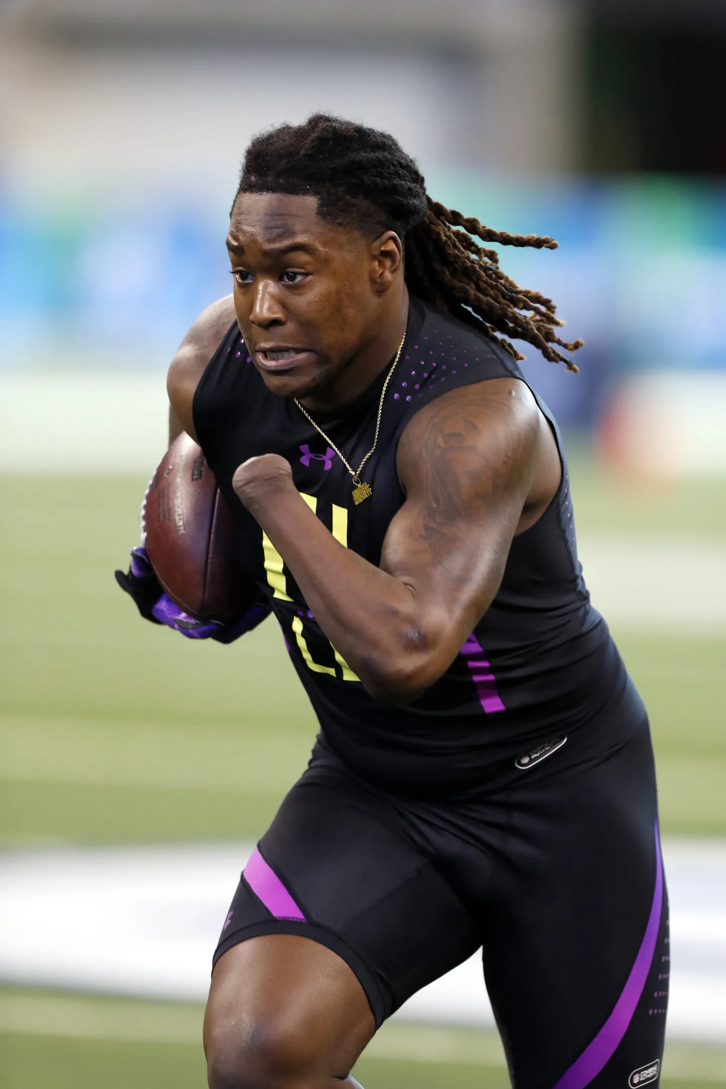Seattle Seahawksi värske kaitsja Shaquem Griffin.