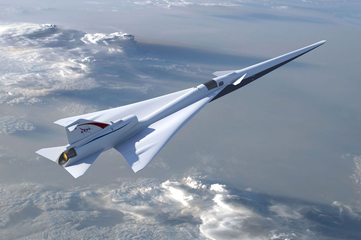 NASA ja Lockheed Martini kavandatava X-lennuki illustratsioon.