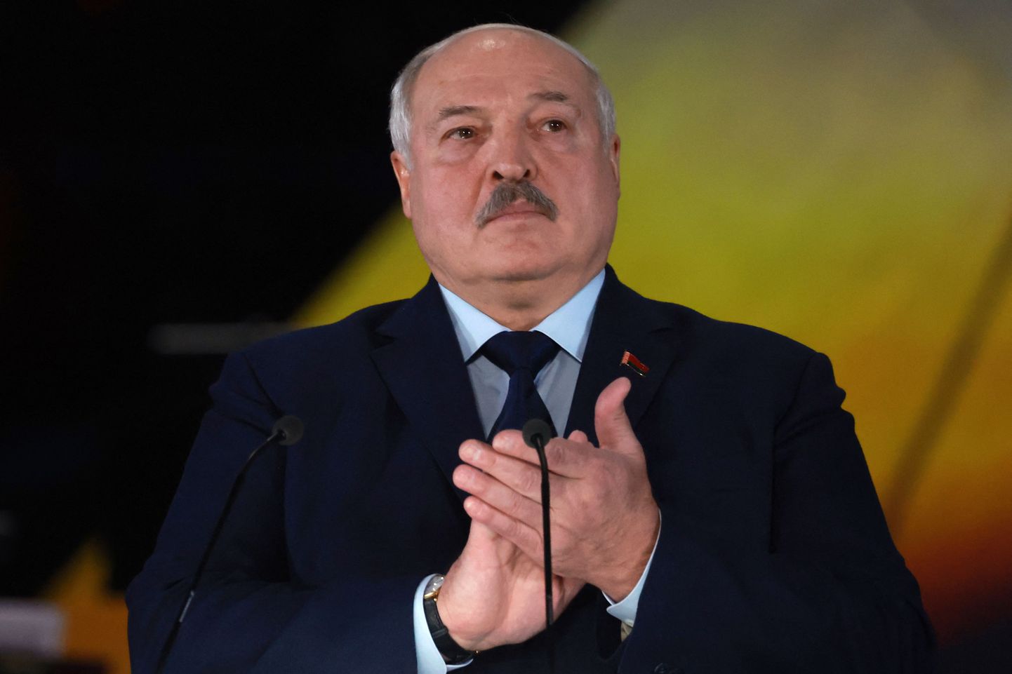 Valgevene režiimi juht Aljaksandr Lukašenka.