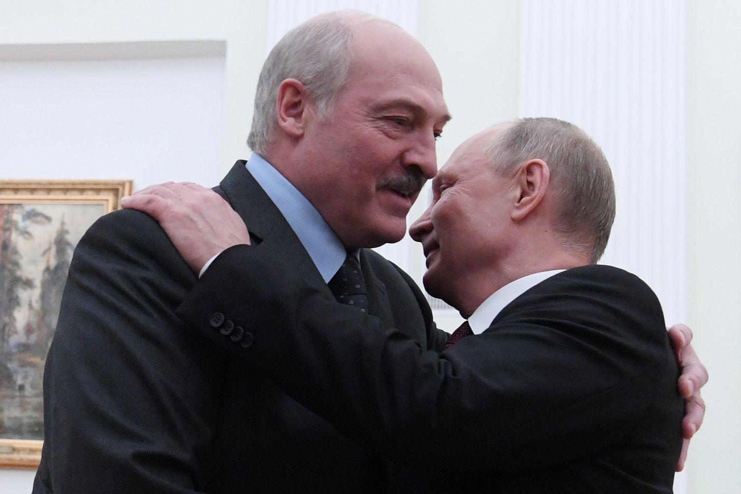 Vene president Vladimir Putin ja tema Valgevene ametikaaslane Aleksander Lukašenko.