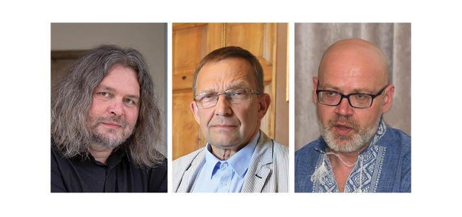 Kolm teadusdoktorit: Anzori Barkalaja, Urmas Sutrop ja Aimar Ventsel