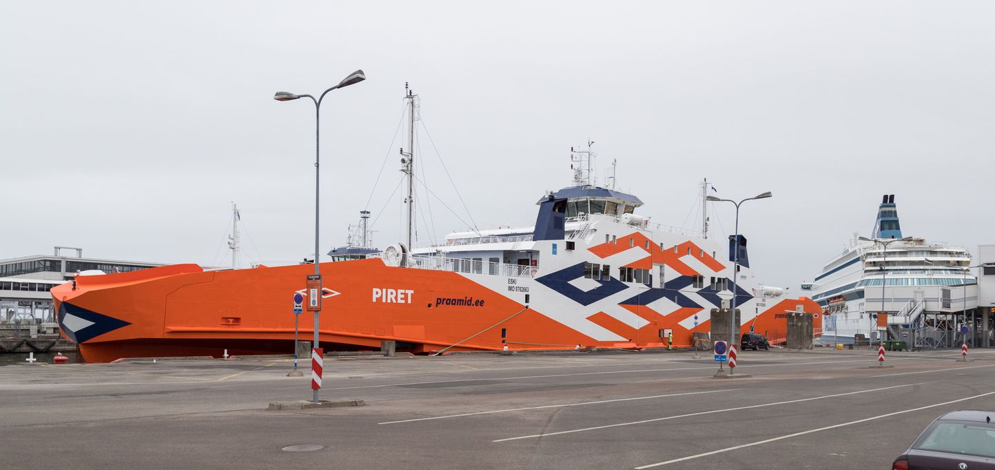 TS laevade parvlaeva Piret Tallinna vanasadamas.
