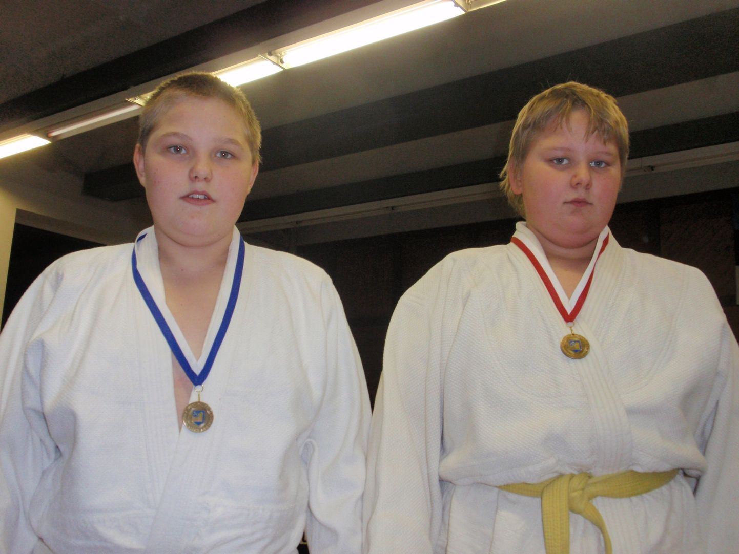Sakura klubi judomaadlejad Oliver Valdre ja Toomas Braun.