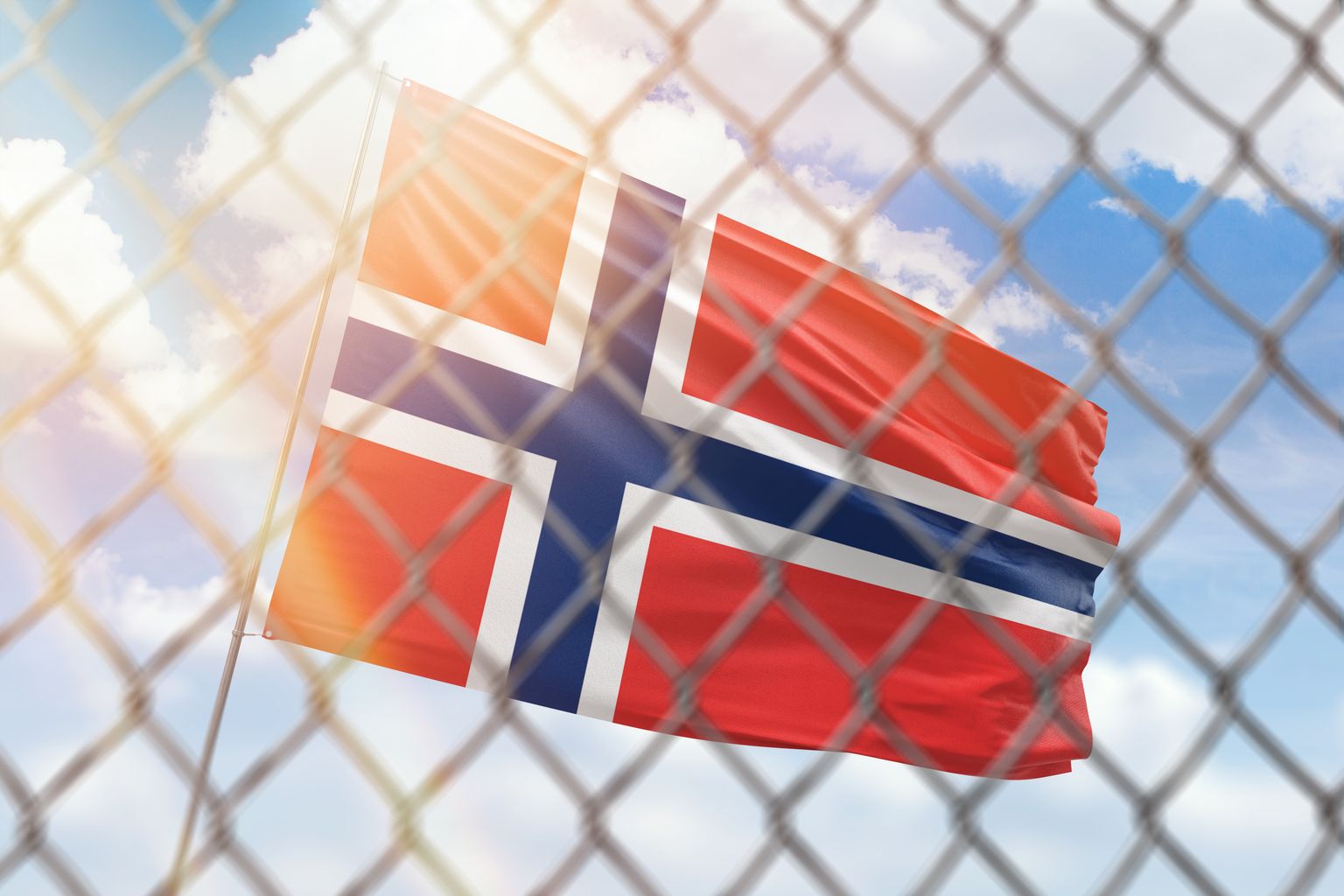 Norra lipp ja vangla kaitseaed. Pilt on illustreeriv