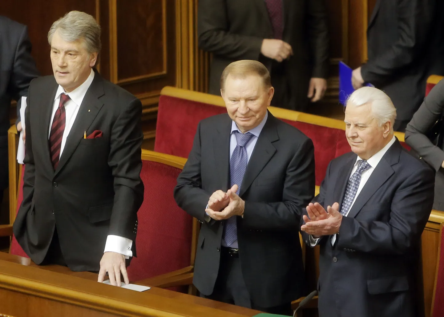 Виктор Ющенко, Леонид Кучма и Леонид Кравчук.