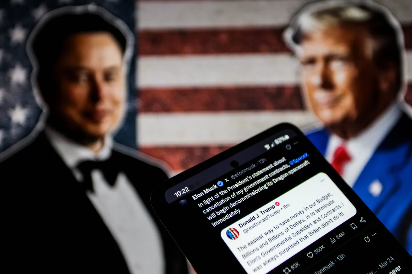 USA president Donald Trump hoiatas laupäeval tehnoloogiamiljardär Elon Muski.