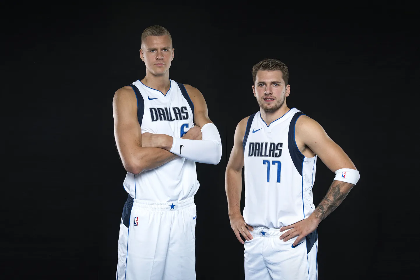 Kristaps Porziņģis un Luka Dončičs